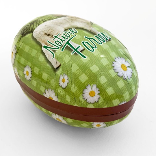 6" Green Lamp Papier Mache Easter Egg Container ~ Germany